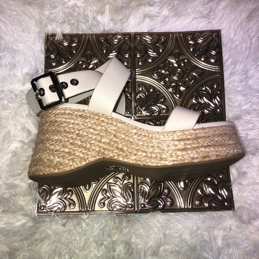 Wedge Espadrille Slide Sandals - Cream - Picture 3 of 16
